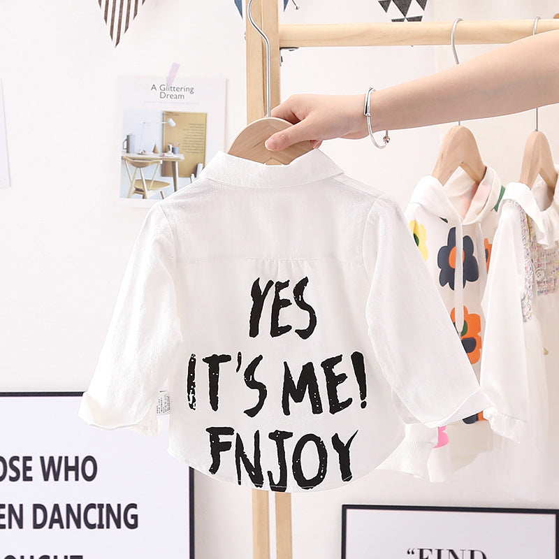 Kids Shirt Clothes Spring Thin Blouses Clothing Infant Boy Plaid Cotton Tops 1 2 3 4 Years Kids Long Sleeves Shirt