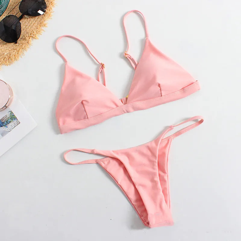 Swimwear Women 2 Piece Set Swimming Beach Sexy Micro Bikini Summer Clothes Bathing Suit Fashions Women Swimsuit Ropa De Mujer
