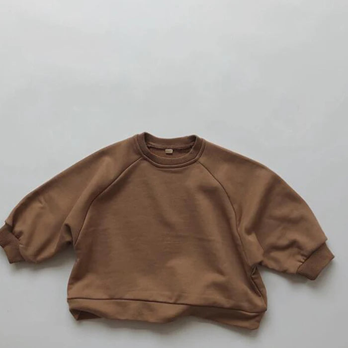 Children Clothing Japan Korean Style Autumn Spring Baby Girls Boys Casual Long Sleeve Sweatshirts T-shirt Kids Pullover Tops