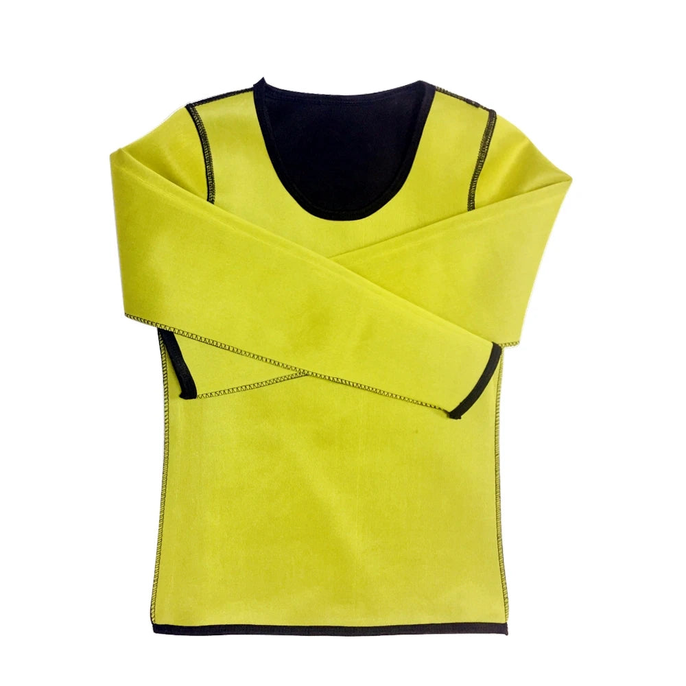 Sauna Suit Women Gym Clothing Set Shapewear Pullover Tops Running Fitness Exercise Sportswear Weight Loss Sweating Sports Shaper