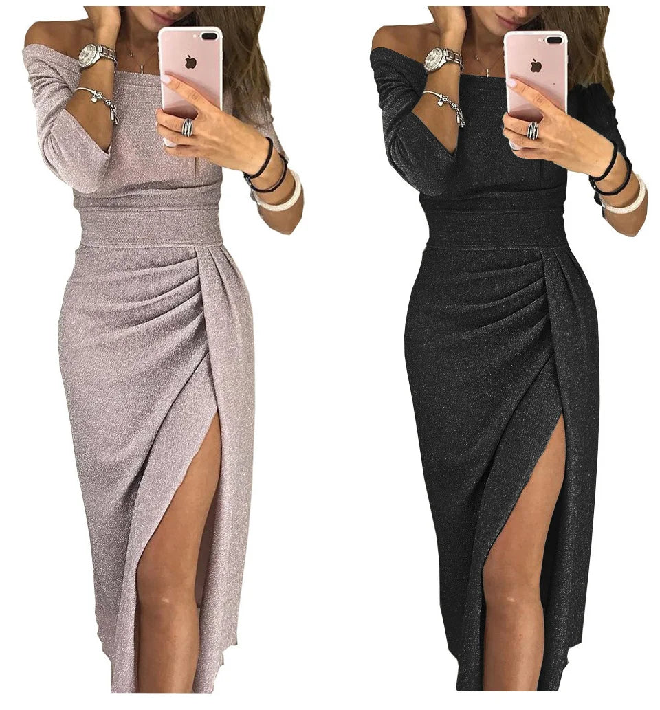 Fashion Elegant Lady Evening Party Dresses 2023 Autumn Women&