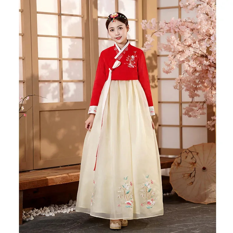 Hanbok for Women Korean Traditional Costume Minority Palace Performance Court Clothes Asian Ancient Costumes Party Hanbok Dress