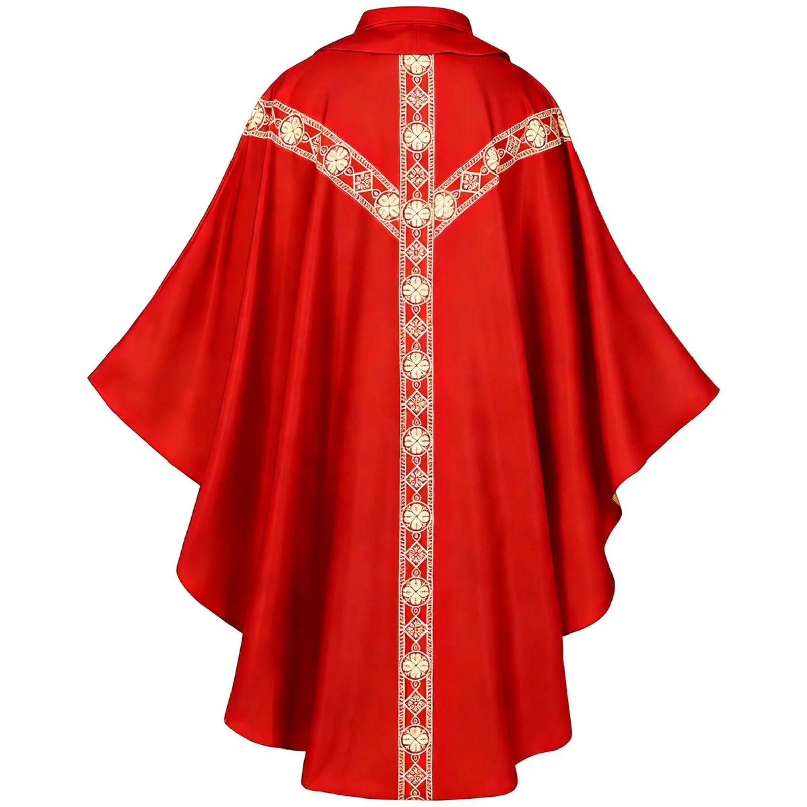 Men Catholic Church Priest Chasuble Embroidered Liturgical Robe Clergy Robe For Mass Prayer Costume Medieval Muslim Costume