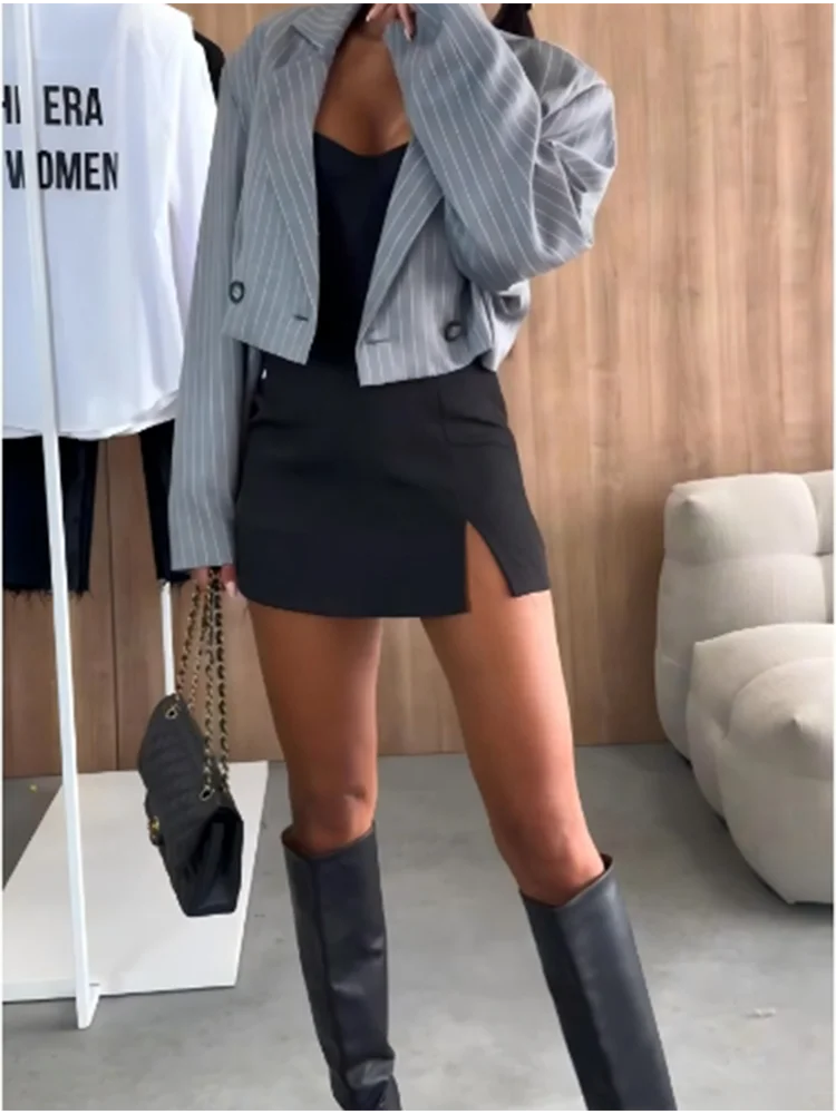 Sexy Split Short Skirt Women&