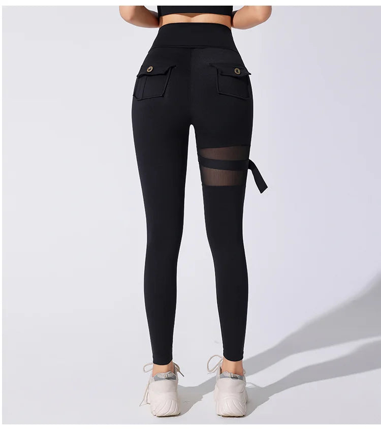 Woman New Style Hot Gym Wears Gym Training Sports Cut Leggings Fitness Women Rise Yoga Tights