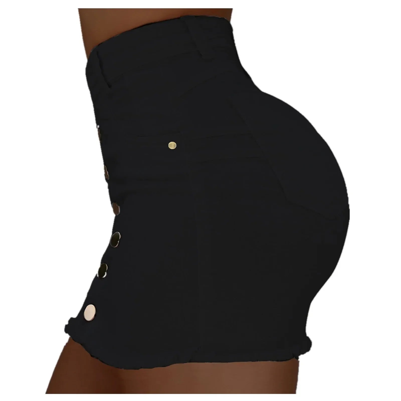 Jeans Skirt Women Shorts Comfortable Soft Breathable Denim Short Skirts Elastic Fashionable Hip Skirt Ruffle Table Skirt Female