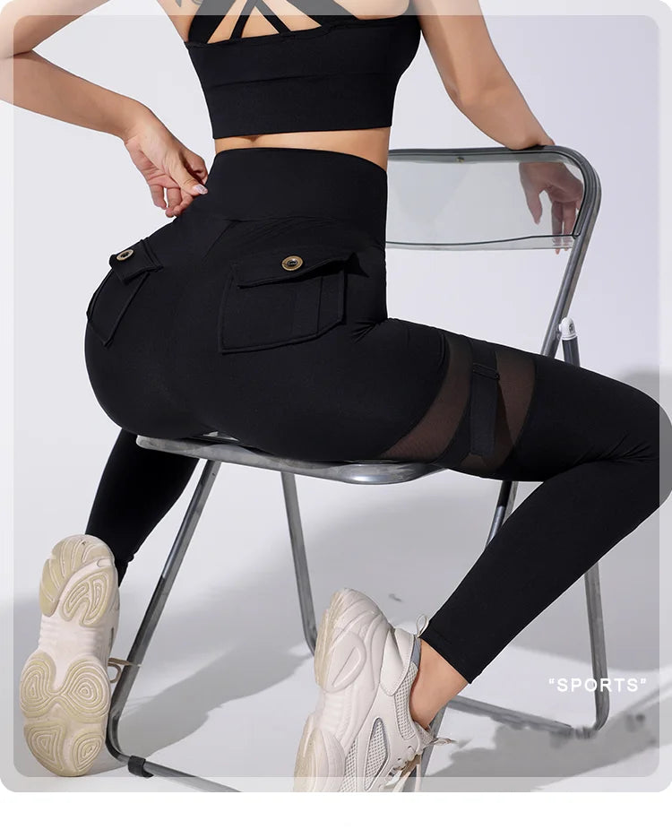 Woman New Style Hot Gym Wears Gym Training Sports Cut Leggings Fitness Women Rise Yoga Tights