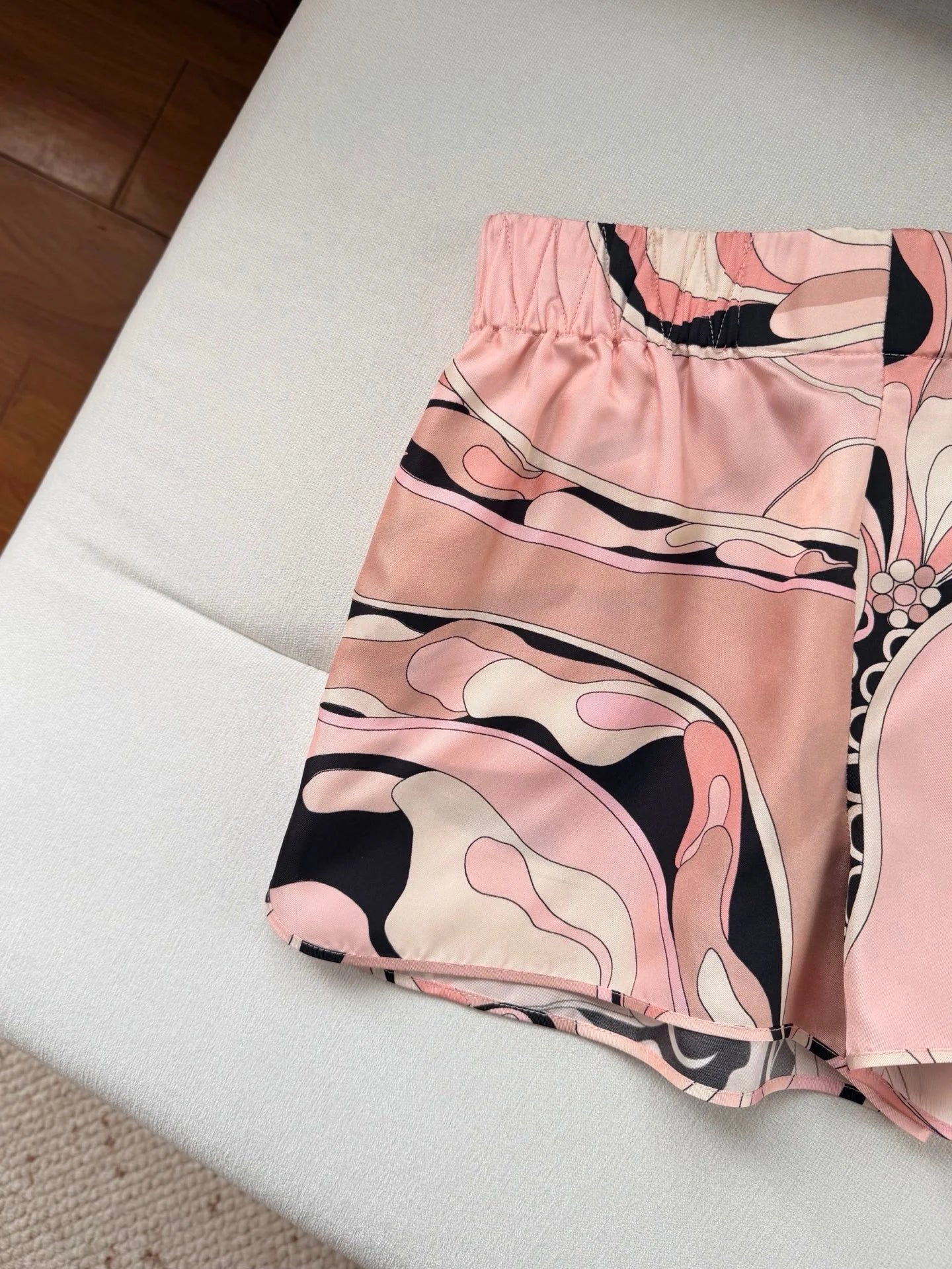 Trendy Shorts Skirts Top Set Women&