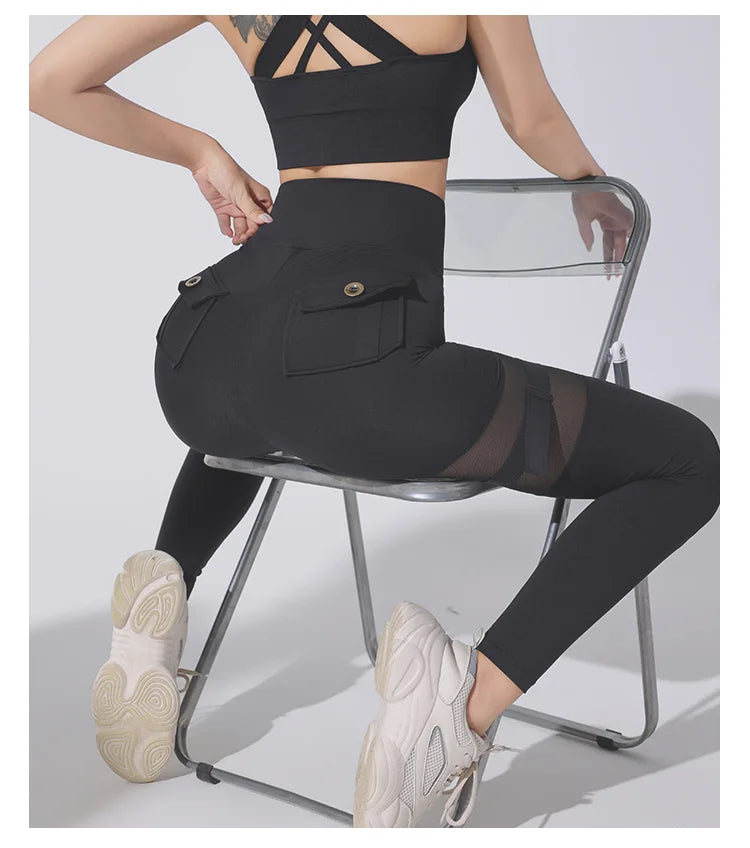 Woman New Style Hot Gym Wears Gym Training Sports Cut Leggings Fitness Women Rise Yoga Tights