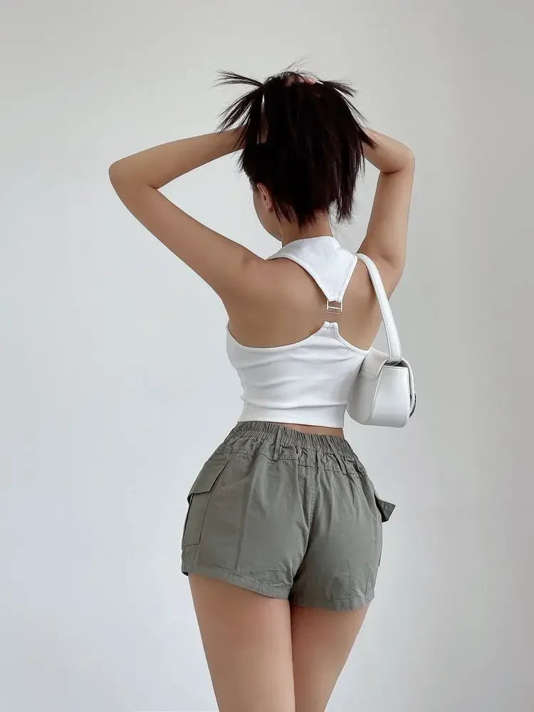 Short Pants Woman High Waist Shorts for Women Cotton Harajuku Fashion Summer Youthful Wholesale XL Elegant Classic Stretchy Hot