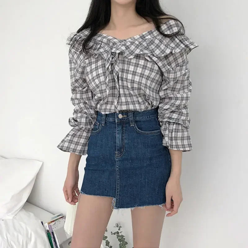 Jeans Skirts For Women Short Irregular High Waist Woman Denim Skirt Sexy Korean Style Cheap Streetwear Clothing Sales Fashion