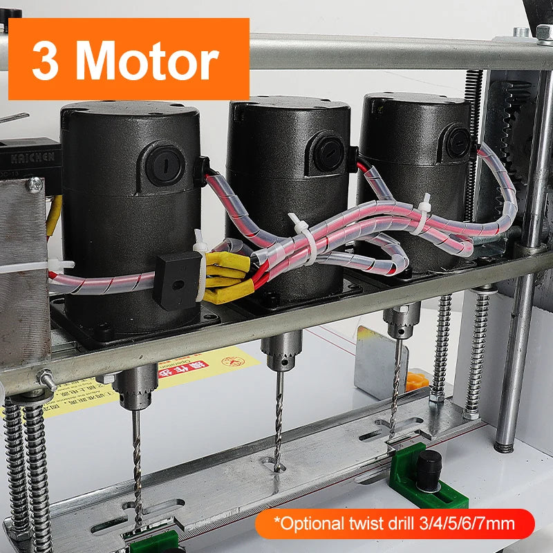 DK-45 Three Hole Punch Labor Saving Labor Variety Drills Manual 3 Motor The Drill Head Can Be Remove For Finance
