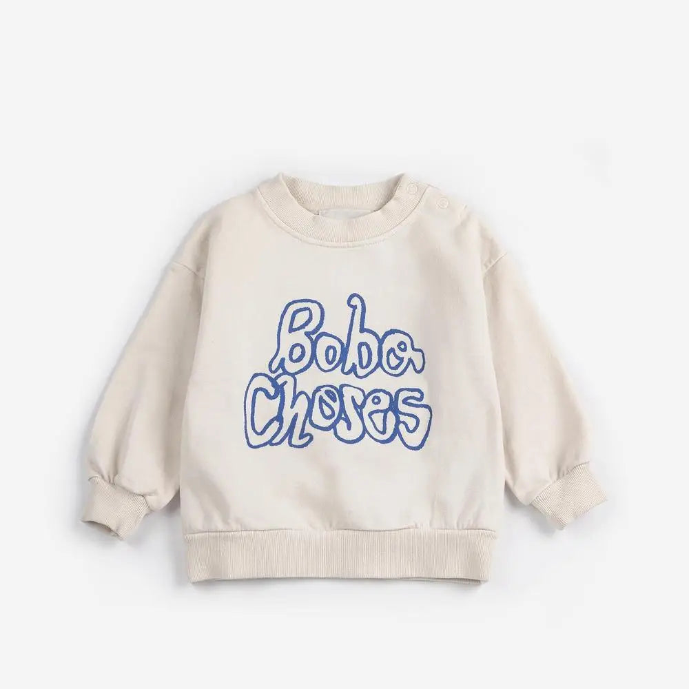 Kids Clothing 26 Boys Girls Hoodie Round Neck Plus Velvet Sweatshirt Girls Winter Clothes Boys Baby Tops Coat Child Clothing