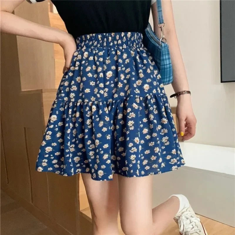 Short Mini Skirts For Women Korean Style Woman Skirt Chiffon Summer Offer Aesthetic Hot Harajuku Luxury Elegant Modest Stylish V