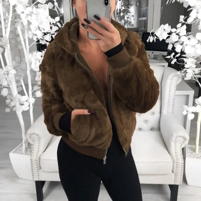 Hoodies Women Clothing Streetwear 2025 Autumn Winter Spring New Fashion Versatile Casual Solid Long Sleeves Coat for Female