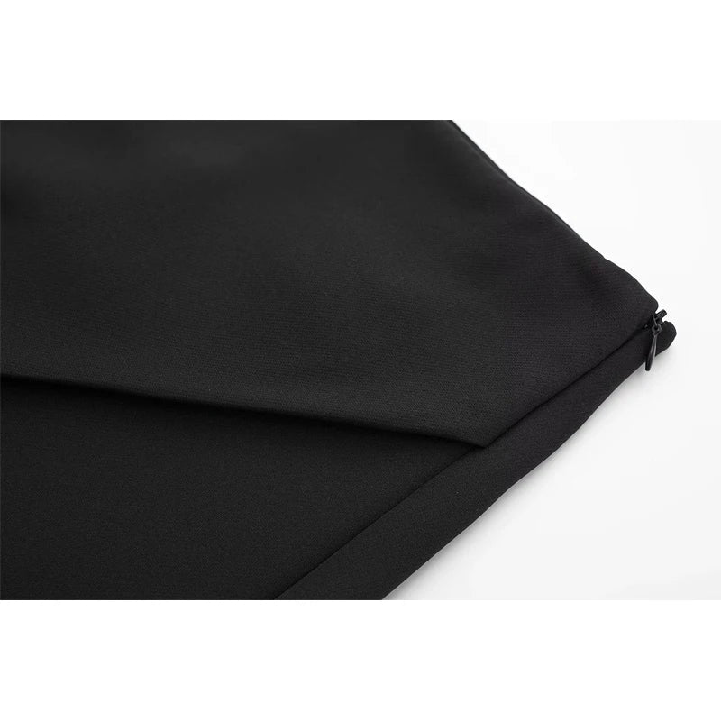 MUJER Black Skirt Shorts Women High Waist Mini Skirt Shorts Woman Fashion Asymmetric Skort For Women 2025 Summer Short Skirts