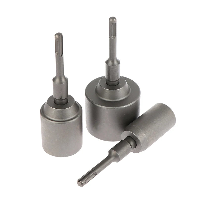 Forged Steel SDS-Plus Ground Rod Driver, Heavy Rotary Hammer Drills, T Post Drill Converter.