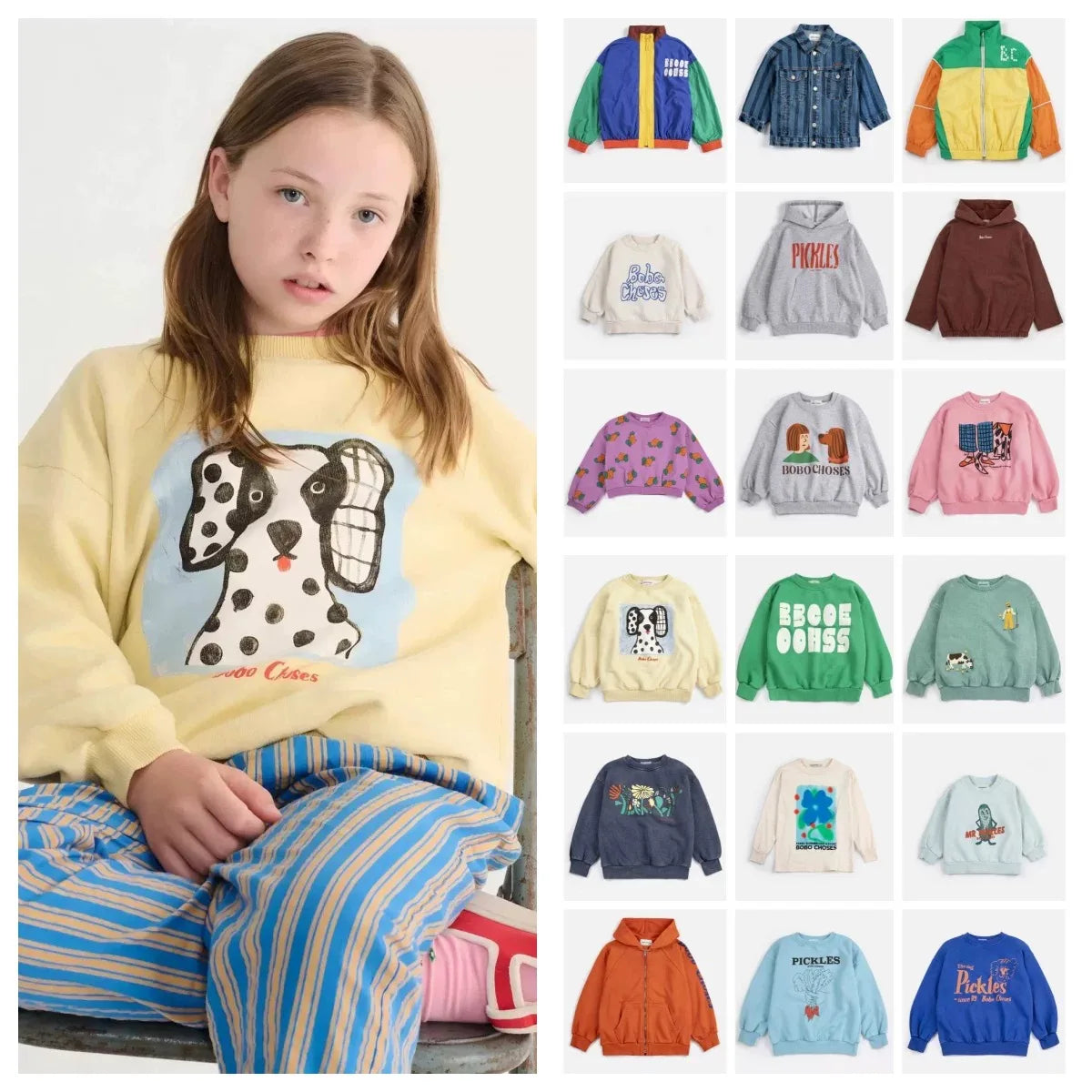 Kids Clothing 26 Boys Girls Hoodie Round Neck Plus Velvet Sweatshirt Girls Winter Clothes Boys Baby Tops Coat Child Clothing