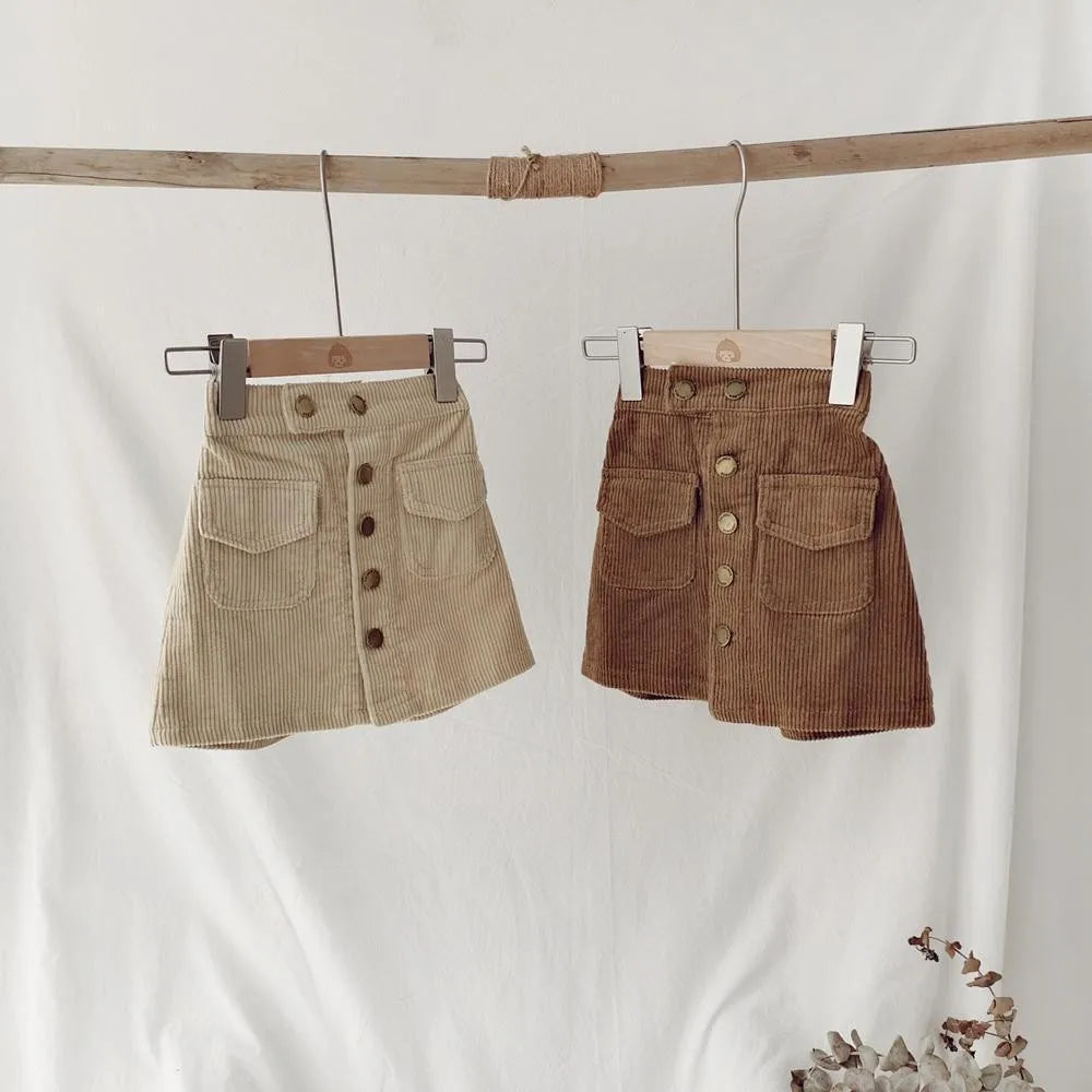 Short Skirt for Kids Girls Spring and Autumn Women&