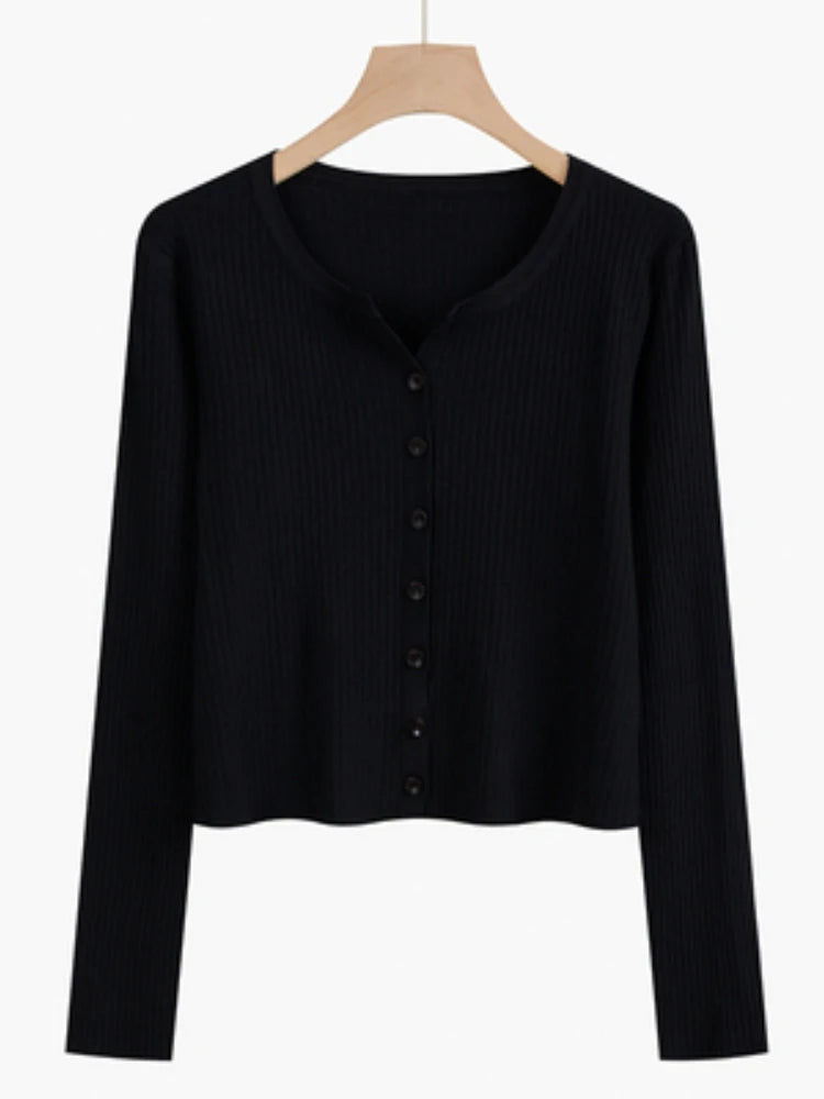 2026 Fashion Women Sweater Female Cardigan Thin Outerwear Short Short Design Sweater Long-sleeve Small Cape Blusa Feminina
