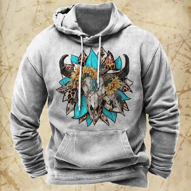Hoodies For Men Y2k Golf Camping Casual cowboy Long Sleeve Autumn Fashion Sweatshirts 3d Printed Hooded Holiday Loose Oversized