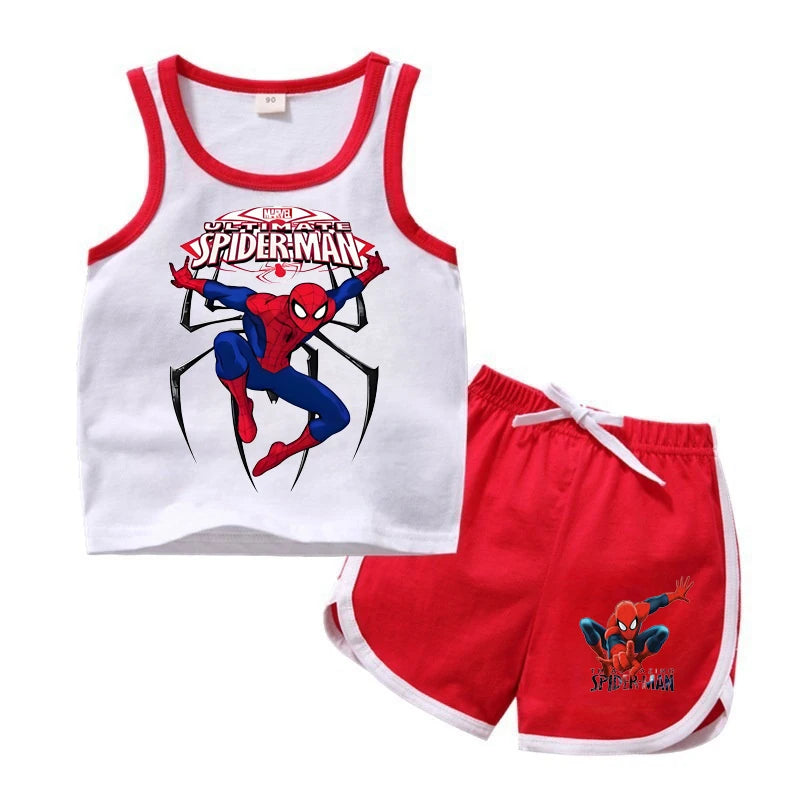 Verano T-shirts Girls Boys Graphic Pure CottonTee Cartoon Anime Clothing Sleeveless Tops