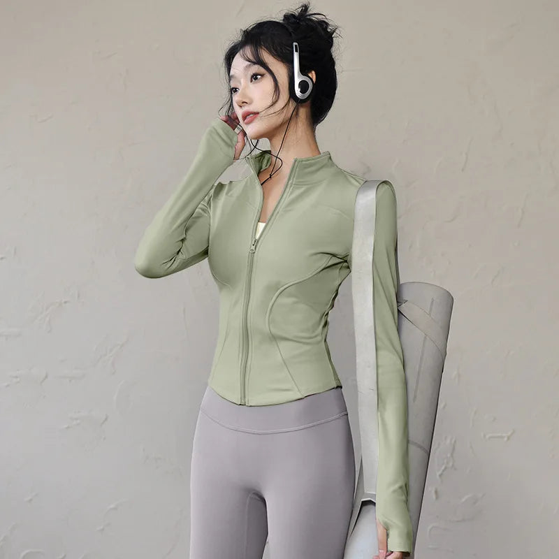 new Sportswear Woman Gym Yoga Sports Jacket Women&