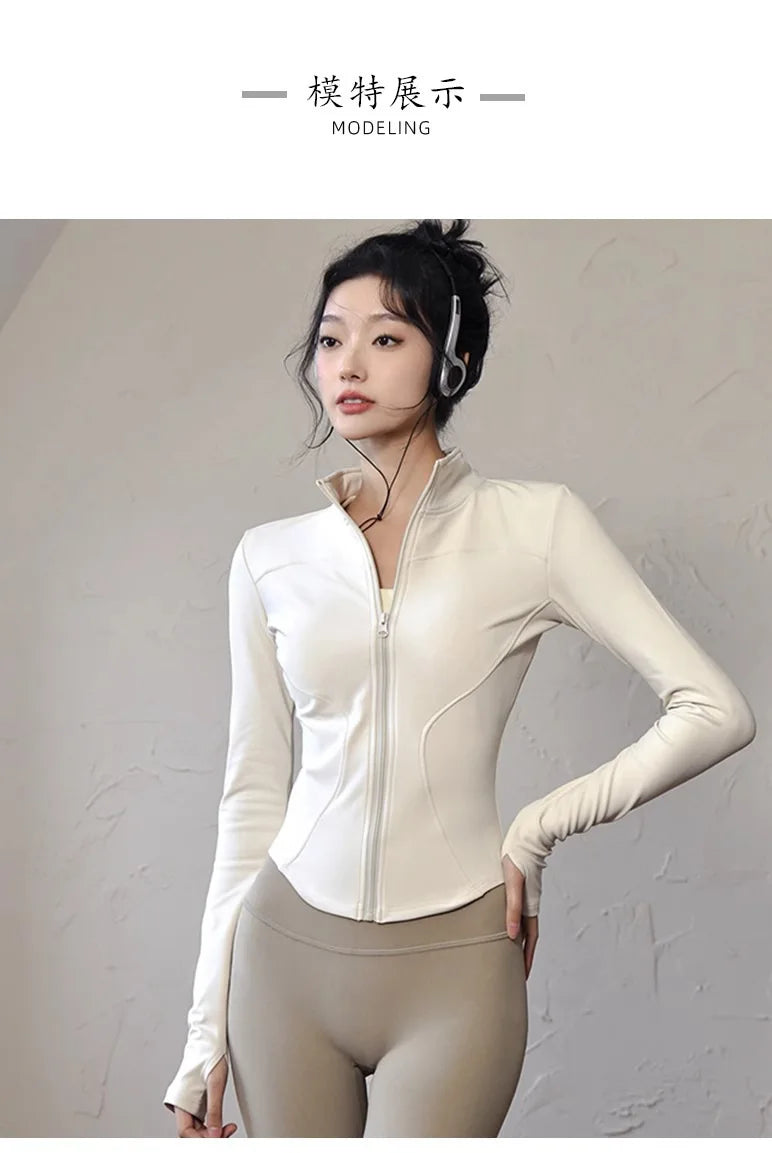 new Sportswear Woman Gym Yoga Sports Jacket Women&