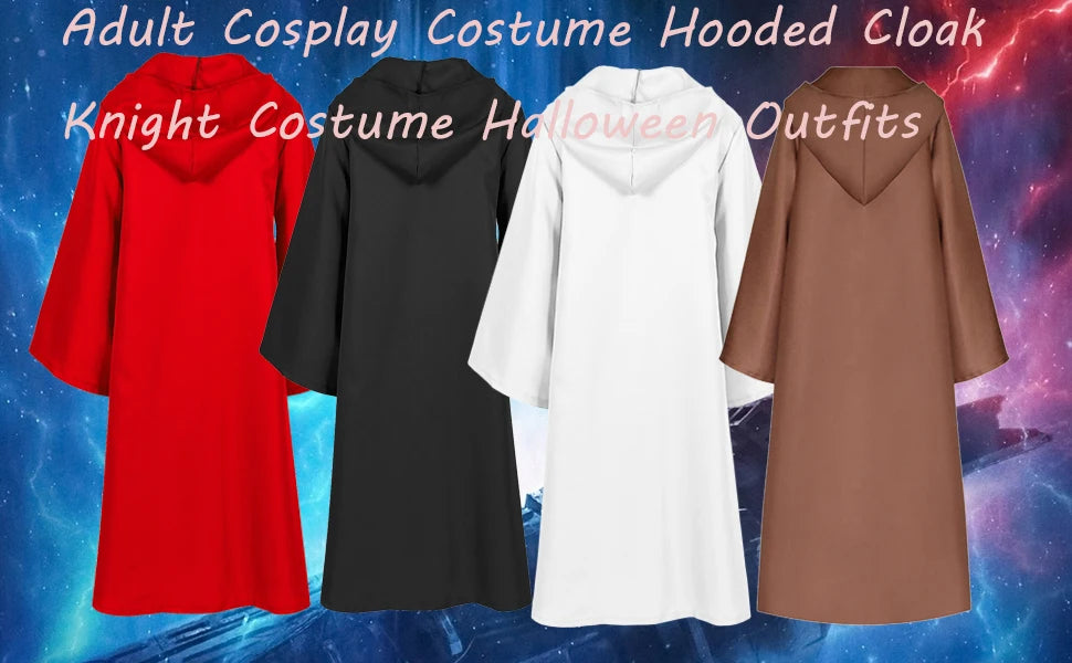 Men Cloak Costume Tunic Hoodies Robe Adult Cosplay Capes Cloak Halloween Outfit