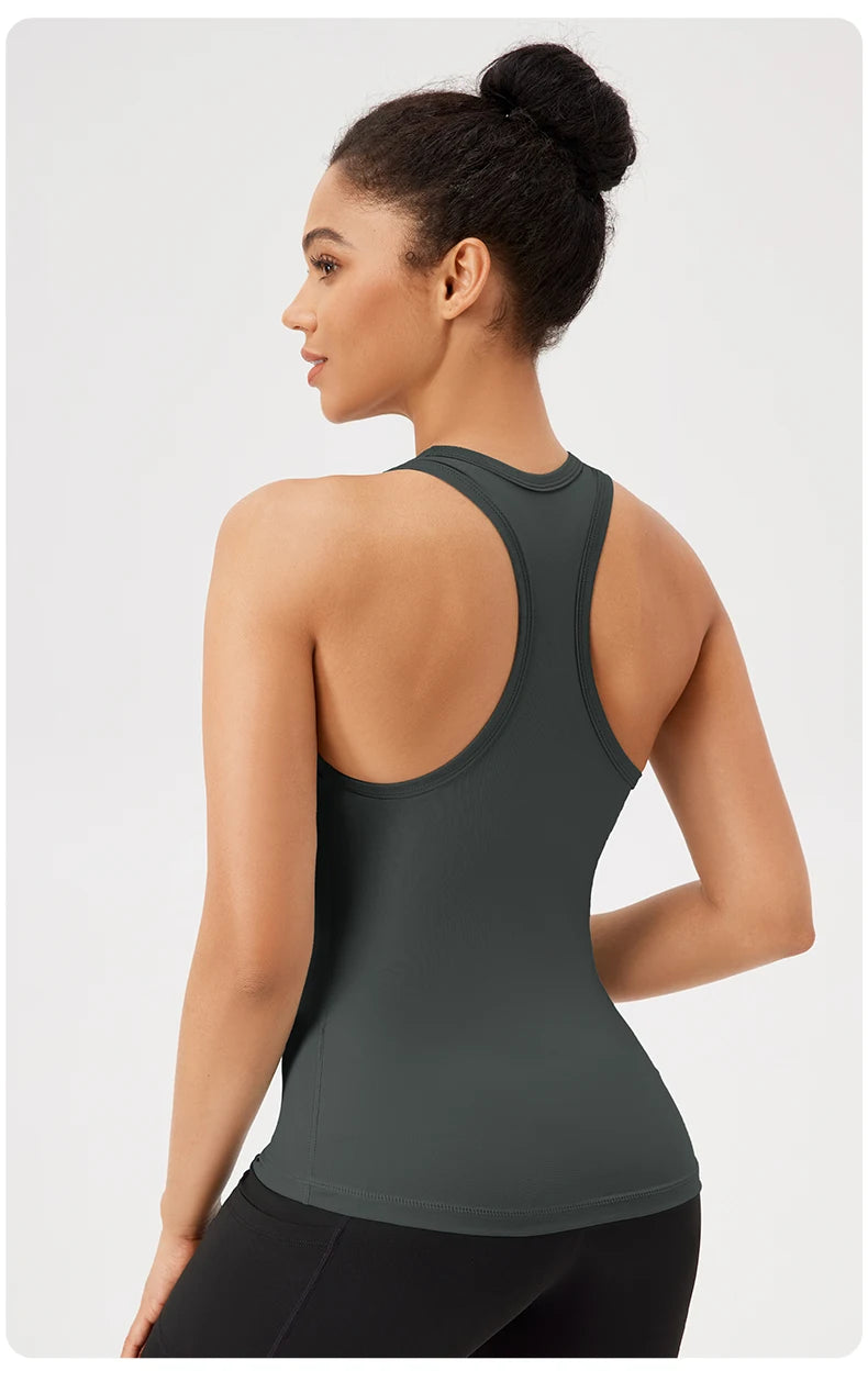 Yoga Vest Women Gym Sleeveless Sport Shirt Fitness Training Sportswear Vest Outdoor Running Sport Tank Tops