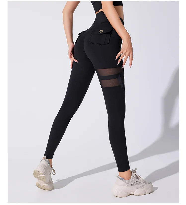 Woman New Style Hot Gym Wears Gym Training Sports Cut Leggings Fitness Women Rise Yoga Tights