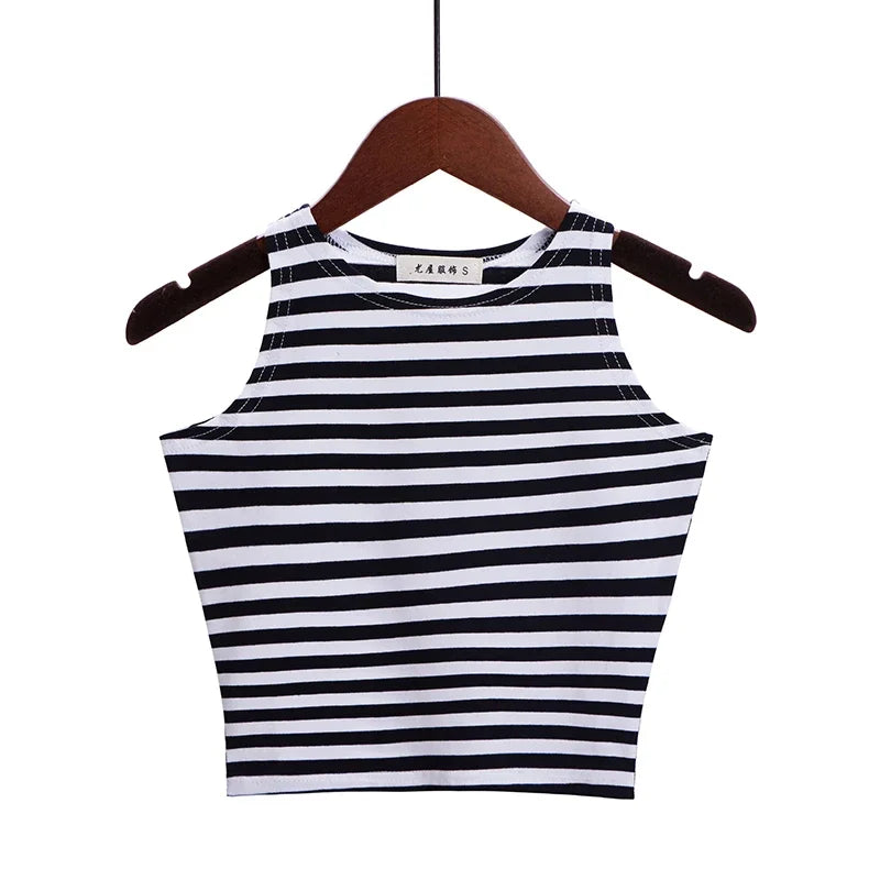 Fashion 2022 New Women Sexy Cotton Crop Top Crop Bustier Multicolor Sleeveless Cropped Blusas Vest Tank Top Camisole 14 Colors
