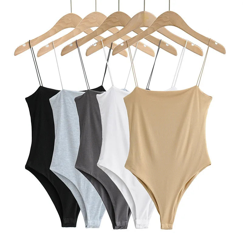 BRADELY MICHELLE 2022 Summer Women Rompers Slim Underwear Waist Camisole Sleeveless Tops Bodysuits Streetwear Jumpsuits