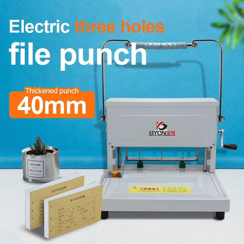 DK-45 Three Hole Punch Labor Saving Labor Variety Drills Manual 3 Motor The Drill Head Can Be Remove For Finance