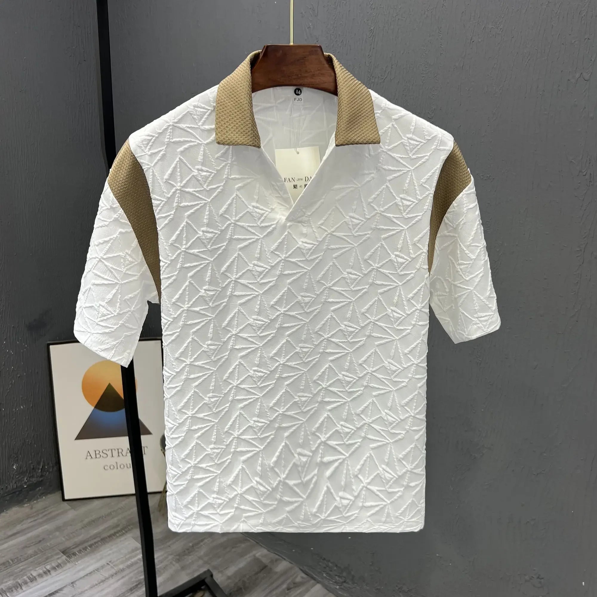 White Male Polo Shirts V Neck Black Aesthetic Vintage 5xl Basic Party Smooth Polyester Slim Fit Top Tee Mens with Collar T-shirt