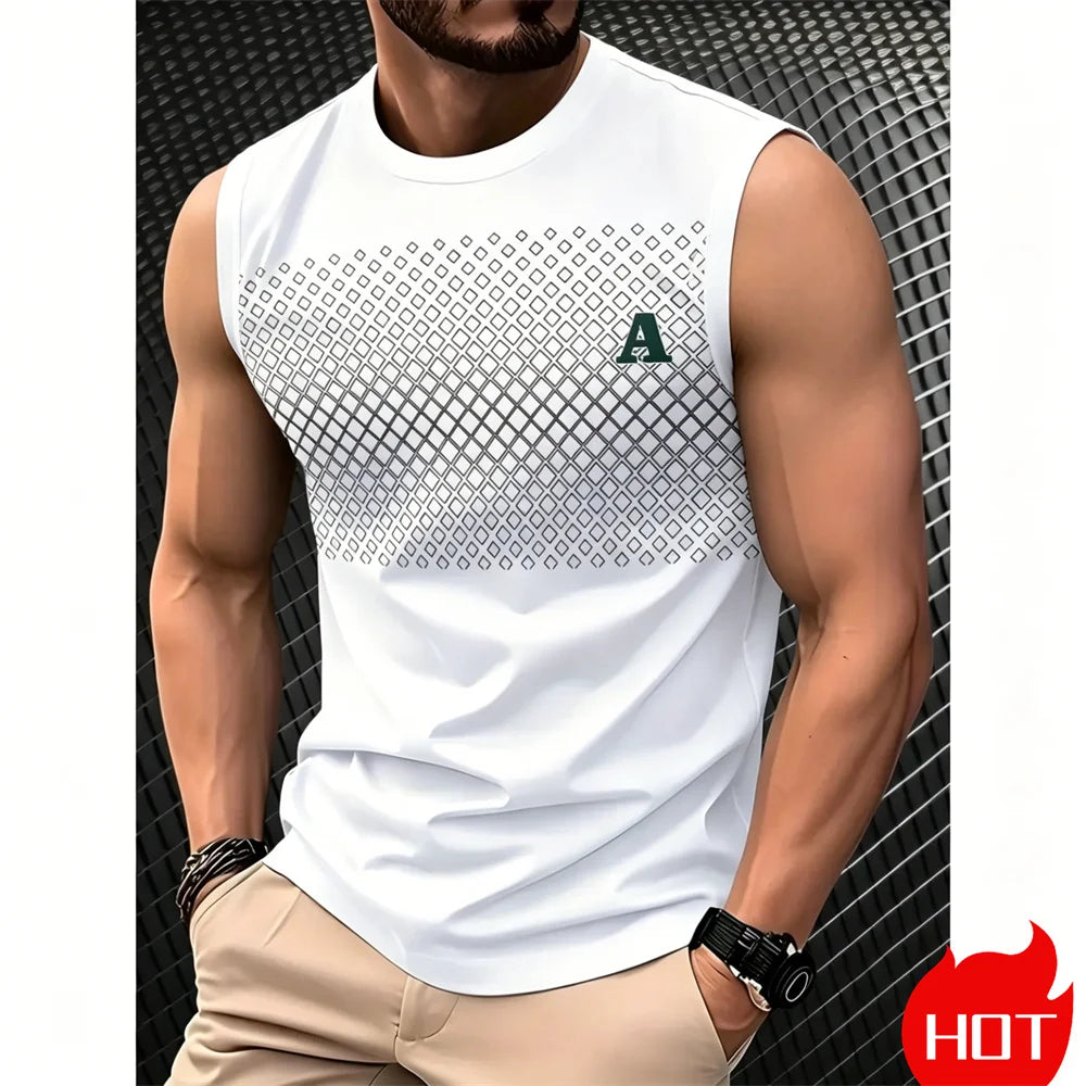 sleeveless T-shirt for man Summer tank tops Fashion Men&