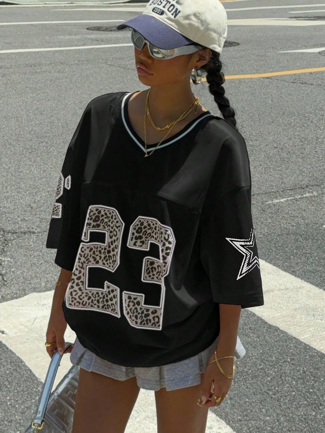 2025 New Sports Jersey Women Printed T-Shirt NO.23 Basketball Jerseys Streetwear Couple Same Style Oversized Men Woman Clothing
