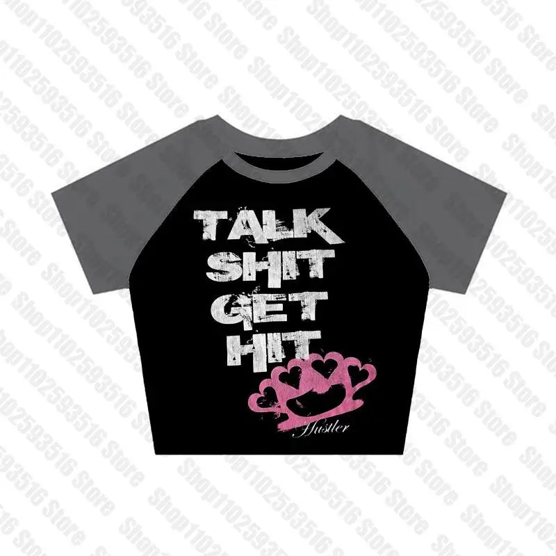 Crop Tops Y2k Vintage Top for Women 90s Vintage Clothes Women&