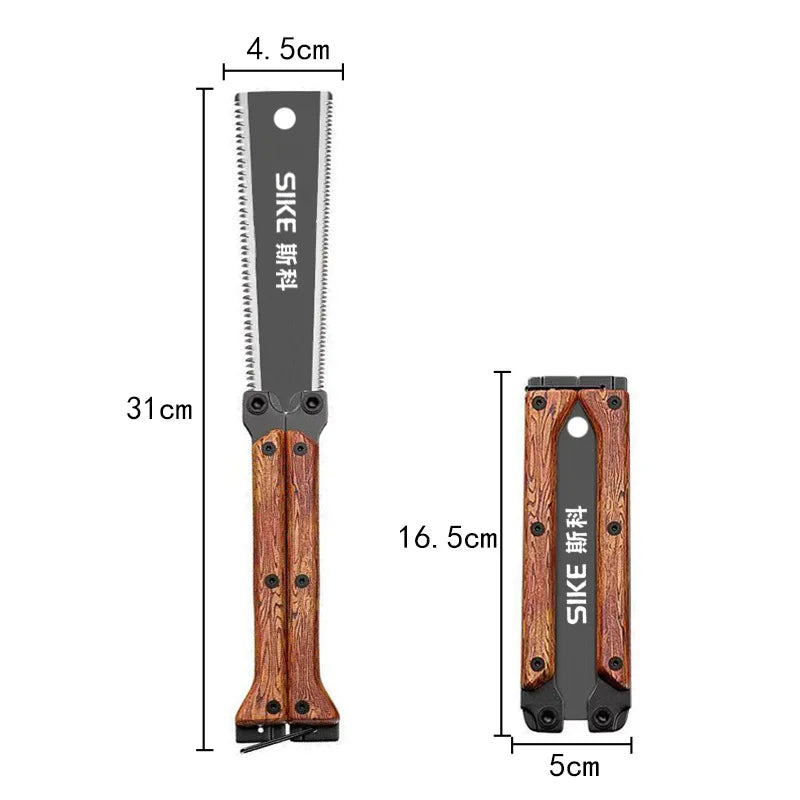Woodworking specialized hand saw, double-sided saw, tree sawing tool, manual saw blade saw, household small handheld folding saw