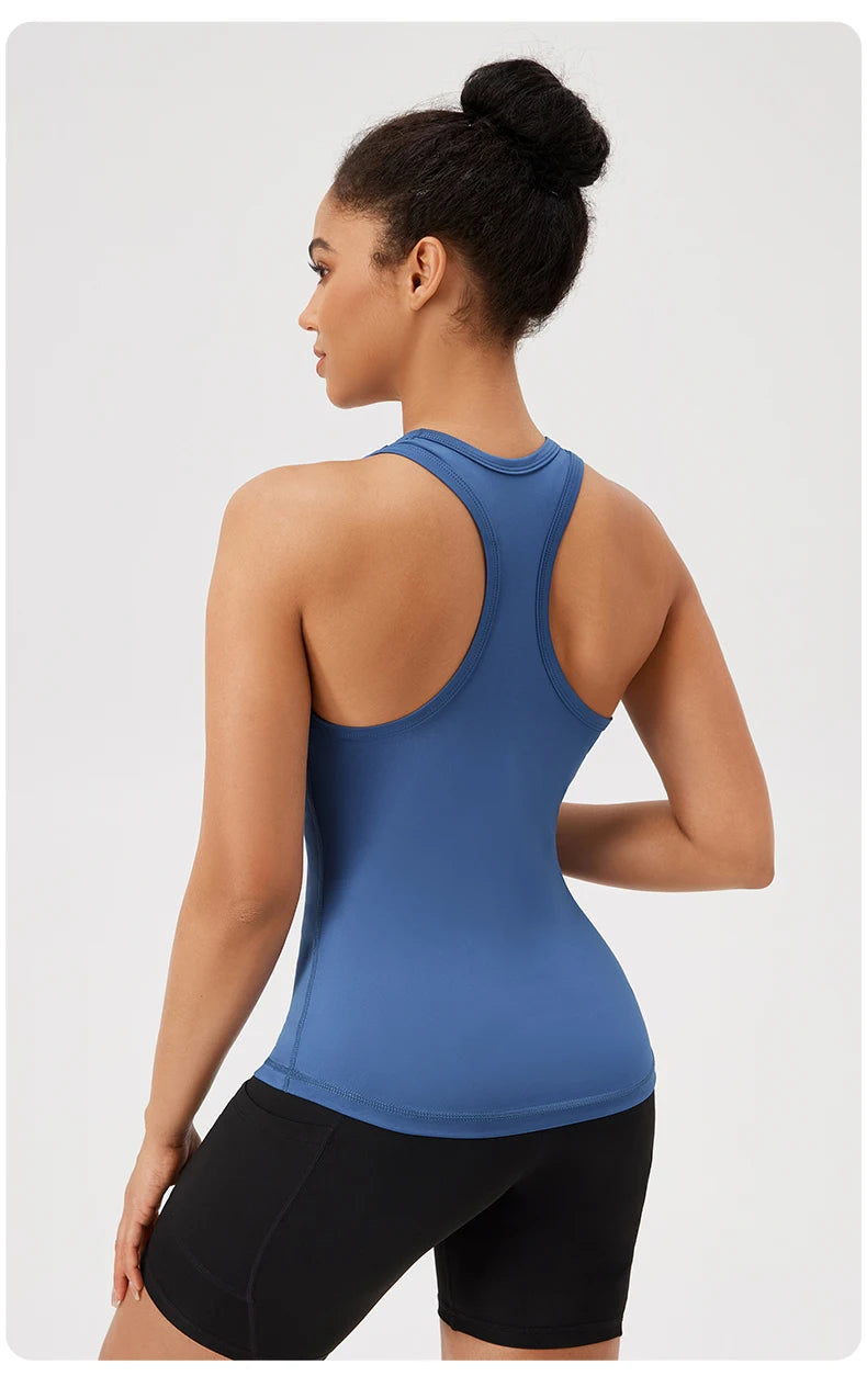 Yoga Vest Women Gym Sleeveless Sport Shirt Fitness Training Sportswear Vest Outdoor Running Sport Tank Tops