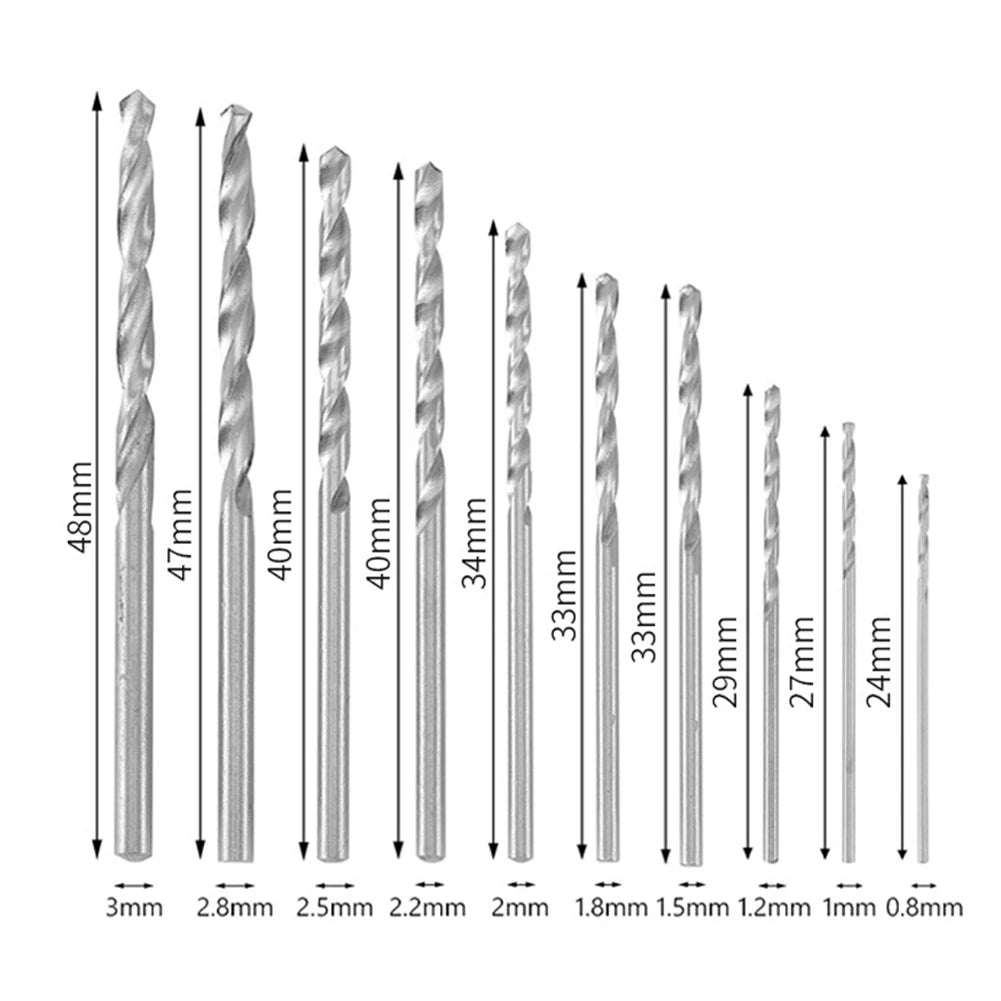 0.3-3.2mm Small Hand Drill Set Woodworking Drilling Tools For Models Hobby DIY Jewelry Craft Hand Manual Drill Bit