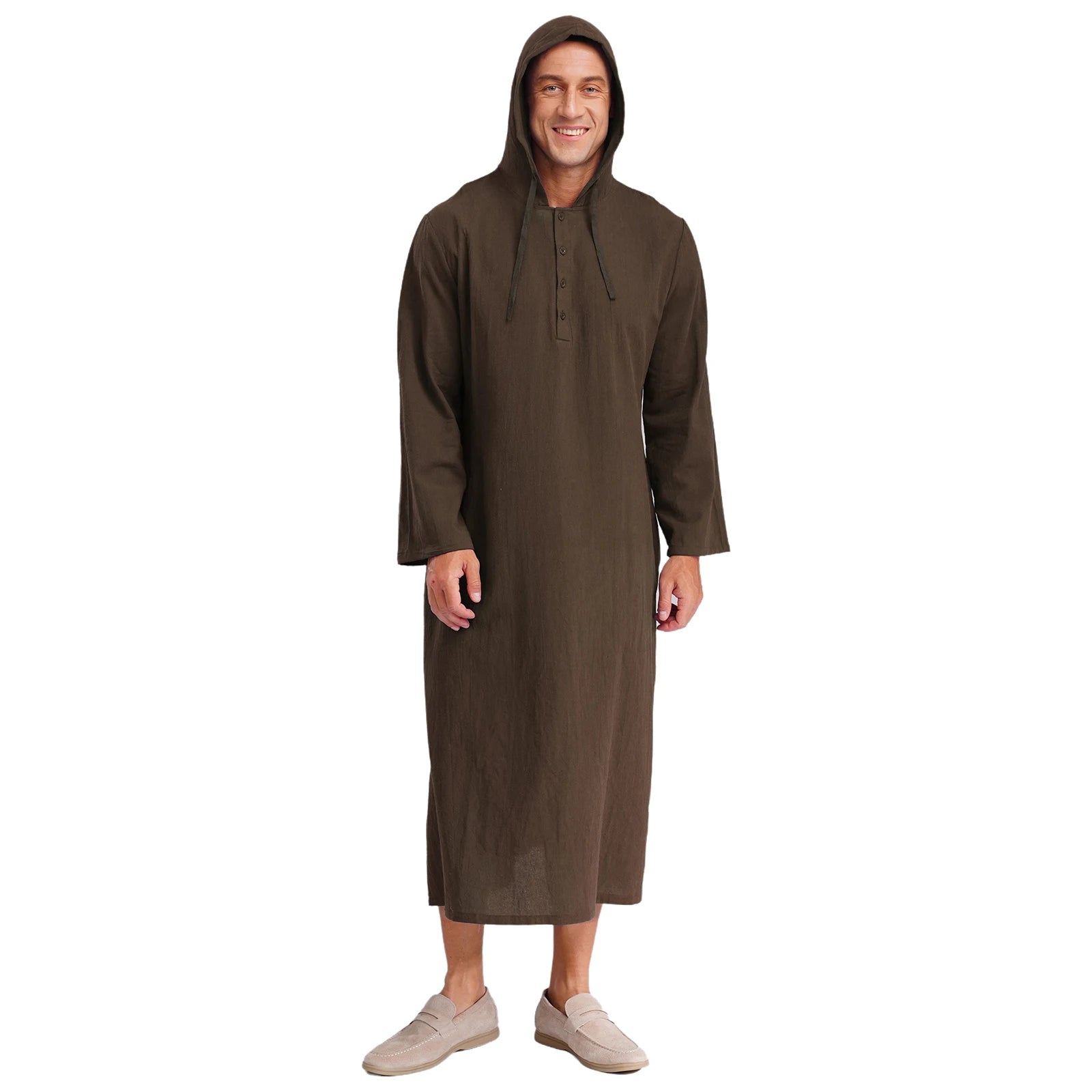 Islamic Kaftan Muslim Jubba Arabic Thobe Men&