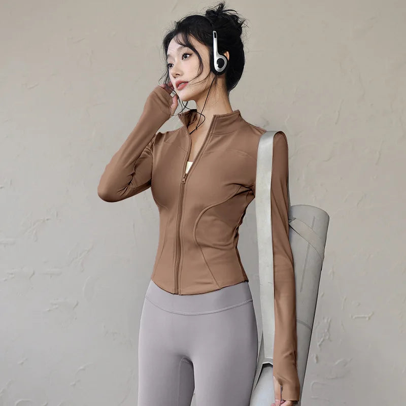 new Sportswear Woman Gym Yoga Sports Jacket Women&