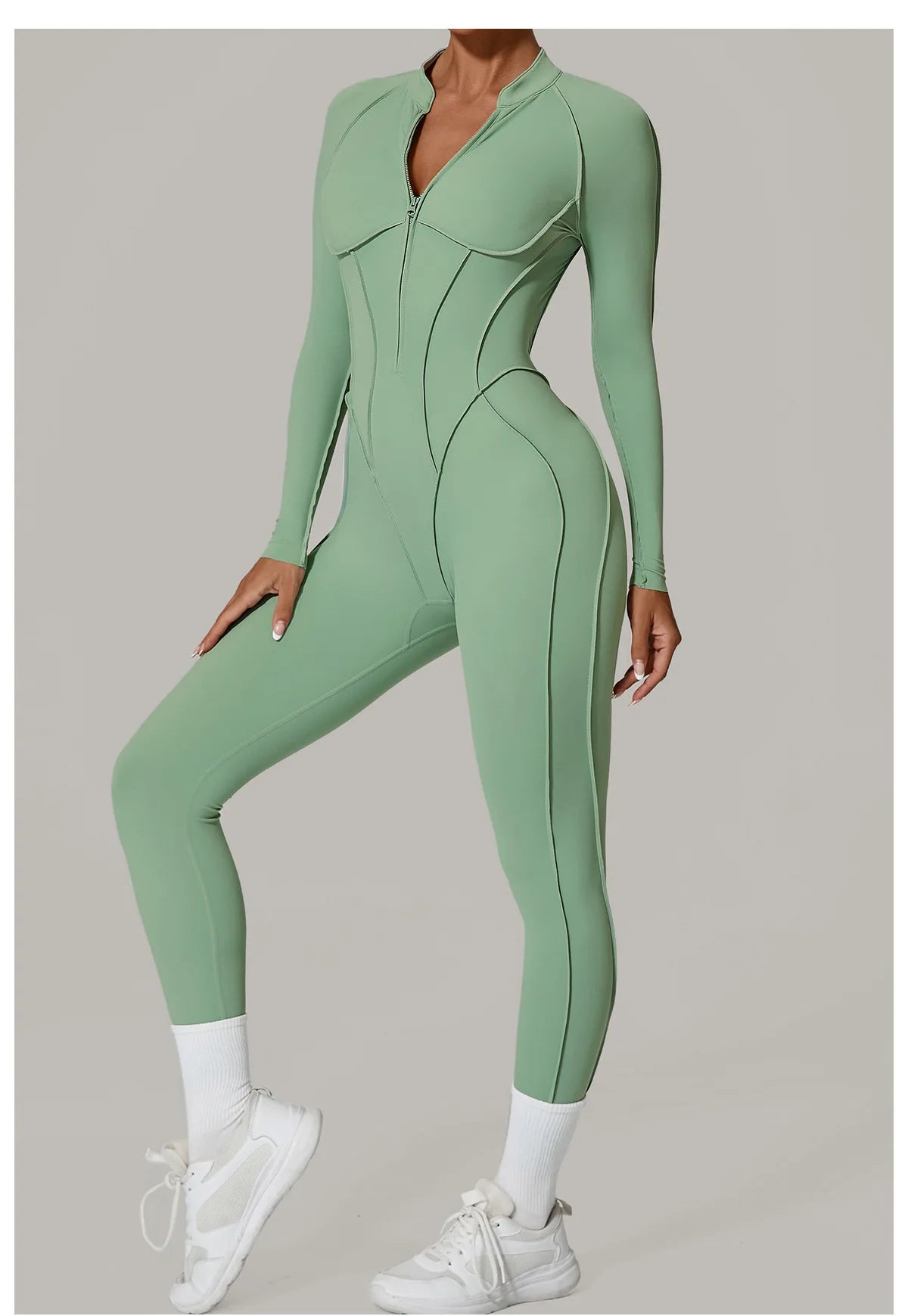Yoga Suit Gym Set Women Training Sportswear Fitness Long Sleeved Sports Jumpsuit Women Push Up Female Workout Clothes Bodysuits