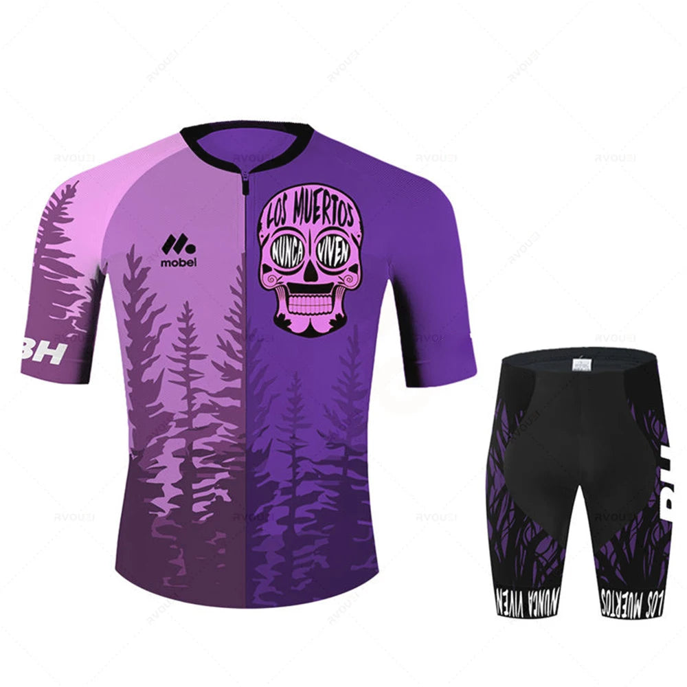 Cycling Jersey Set Team Racing Bike Clothes Summer Mountain Bicycle Clothing Men&