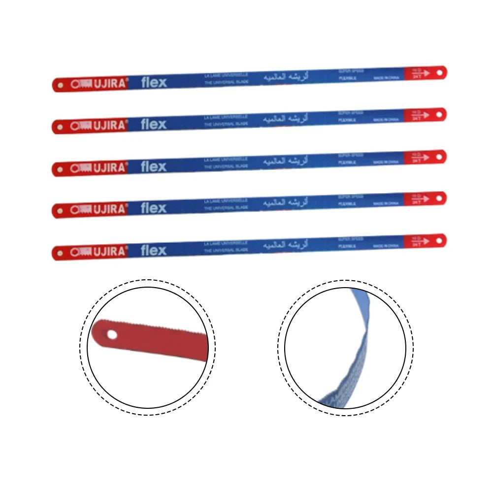5PCS Hacksaw Blade 300mm M 35 Steel Hand Saw Blades For Blades 14T/18T/24T Bi-Metal For Meat Wood Cut For PVC Pipe Cutting