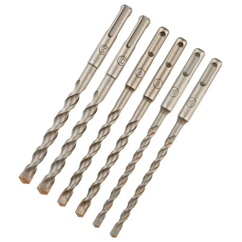 DEWALT DT60302 SDS Plus Drills 6 Piece Set 6MM 8MM 10MM Electric Hammer Bit Non-Slip Twist Drill Tool Accessories
