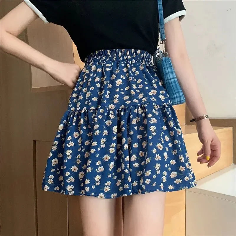 Short Mini Skirts For Women Korean Style Woman Skirt Chiffon Summer Offer Aesthetic Hot Harajuku Luxury Elegant Modest Stylish V