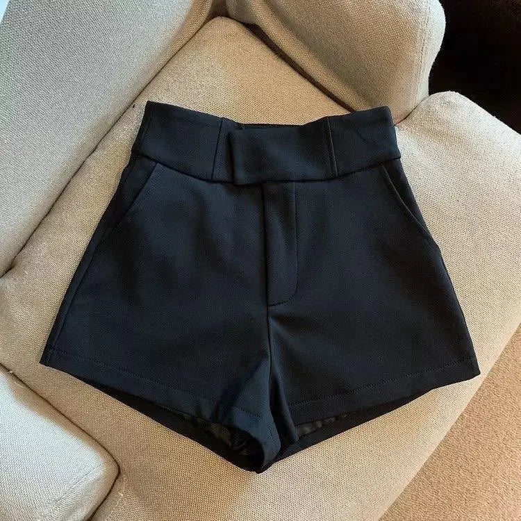 Women Shorts Black Shorts Women Harajuku Elegance High Waisted Shorts A Line Slim Casual Hot Girl Straight Pants Sexy