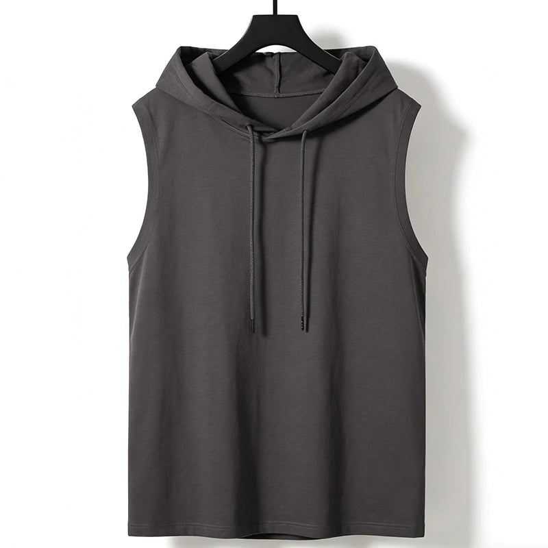 New sleeveless vest top for men with a casual temperament, trendy and lazy men&